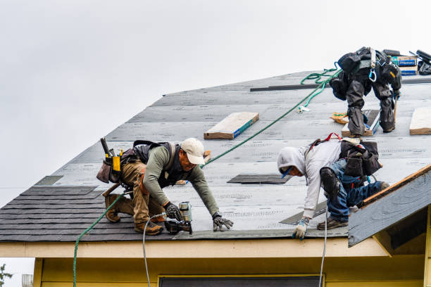 Professional Roofing technician working in Solebury, PA